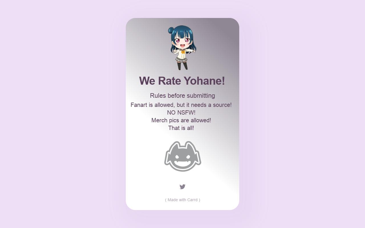 Carrd profile picture for @rules